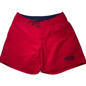 Patagonia Red Women's Size 5 Board Shorts with Navy Trim